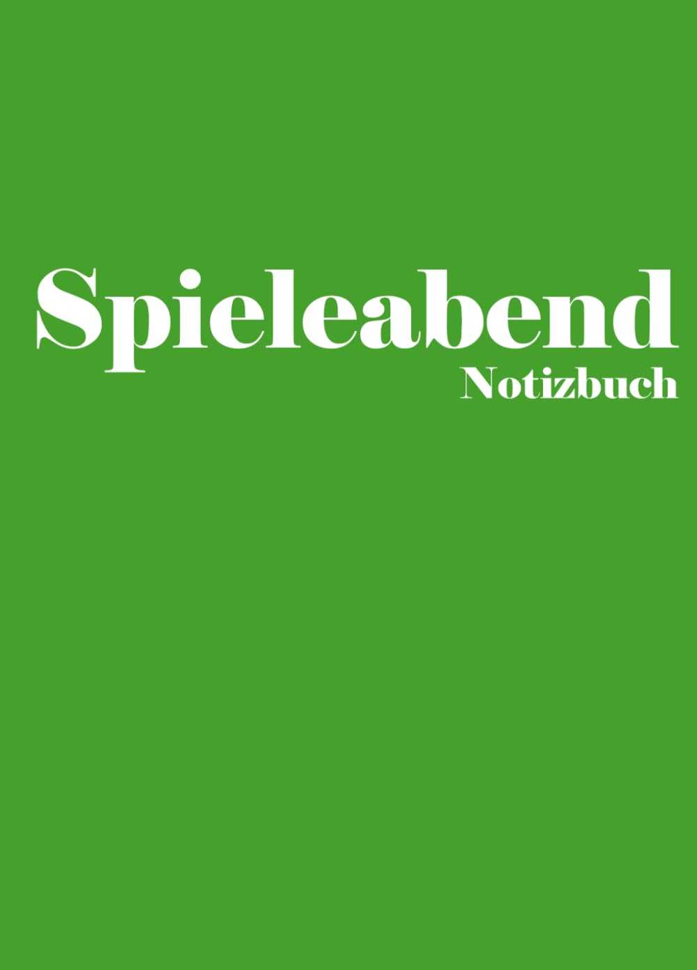 Spieleabend: Notizbuch (German Edition) baixar livro de graça