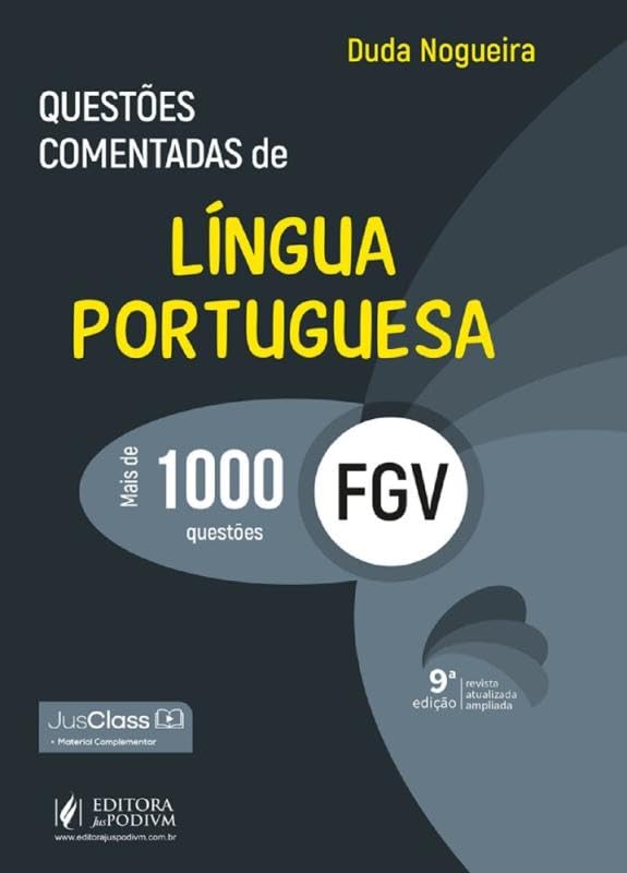 Questões Comentadas de Língua Portuguesa - FGV - 9ª Edição (2025) baixar livro de graça