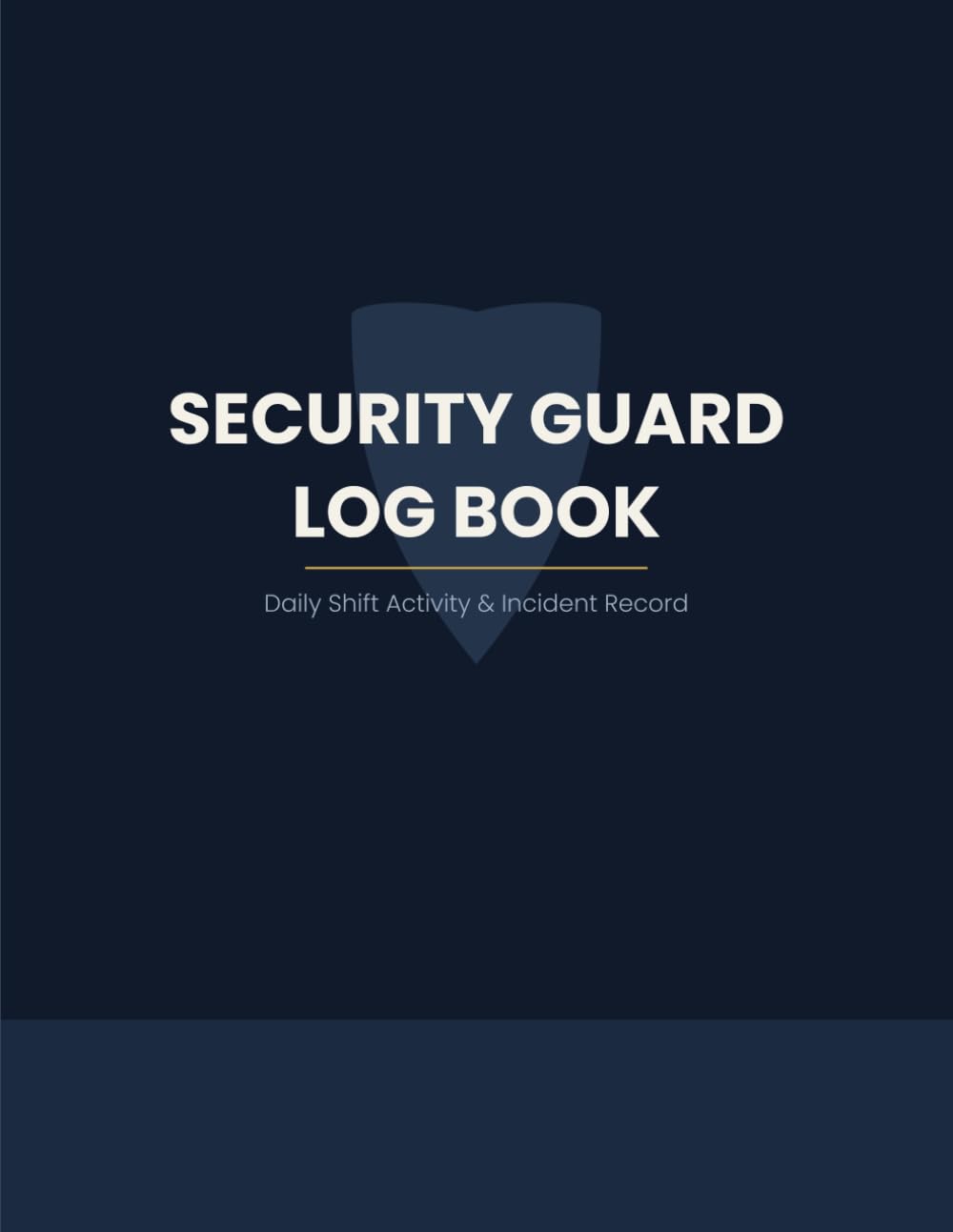 capítulo por capítulo baixar Security Guard Log Book: Daily Shift Activity & Incident Record