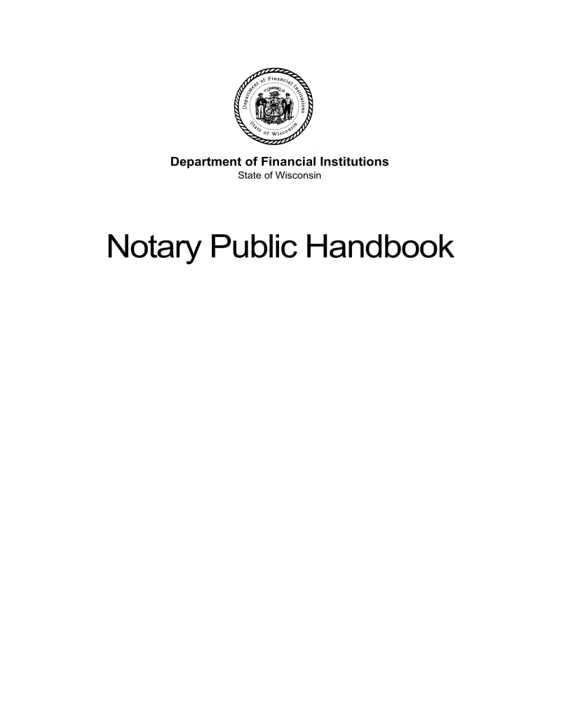 ler totalmente Wisconsin Notary Public Handbook: Revised September 2024 (English Edition)