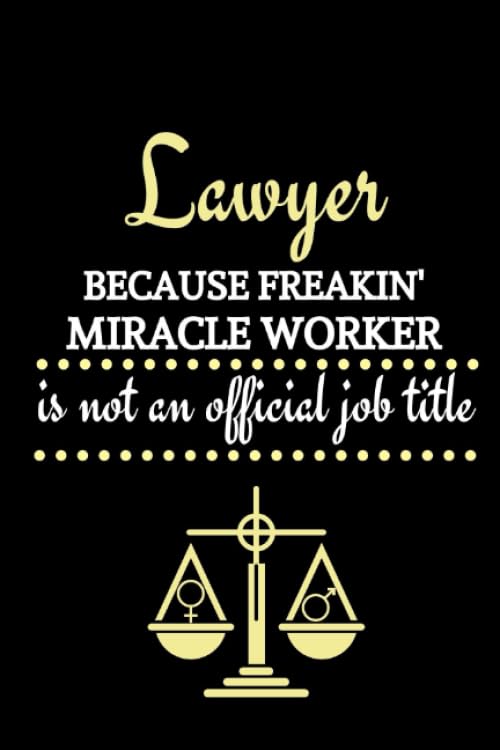 capítulo por capítulo baixar Lawyer Because Freakin' Miracle Worker Is Not An Official Job Title: Lawyer Gifts | Lawyer Gift Ideas | Lawyer Gifts Funny | Lined Notebook