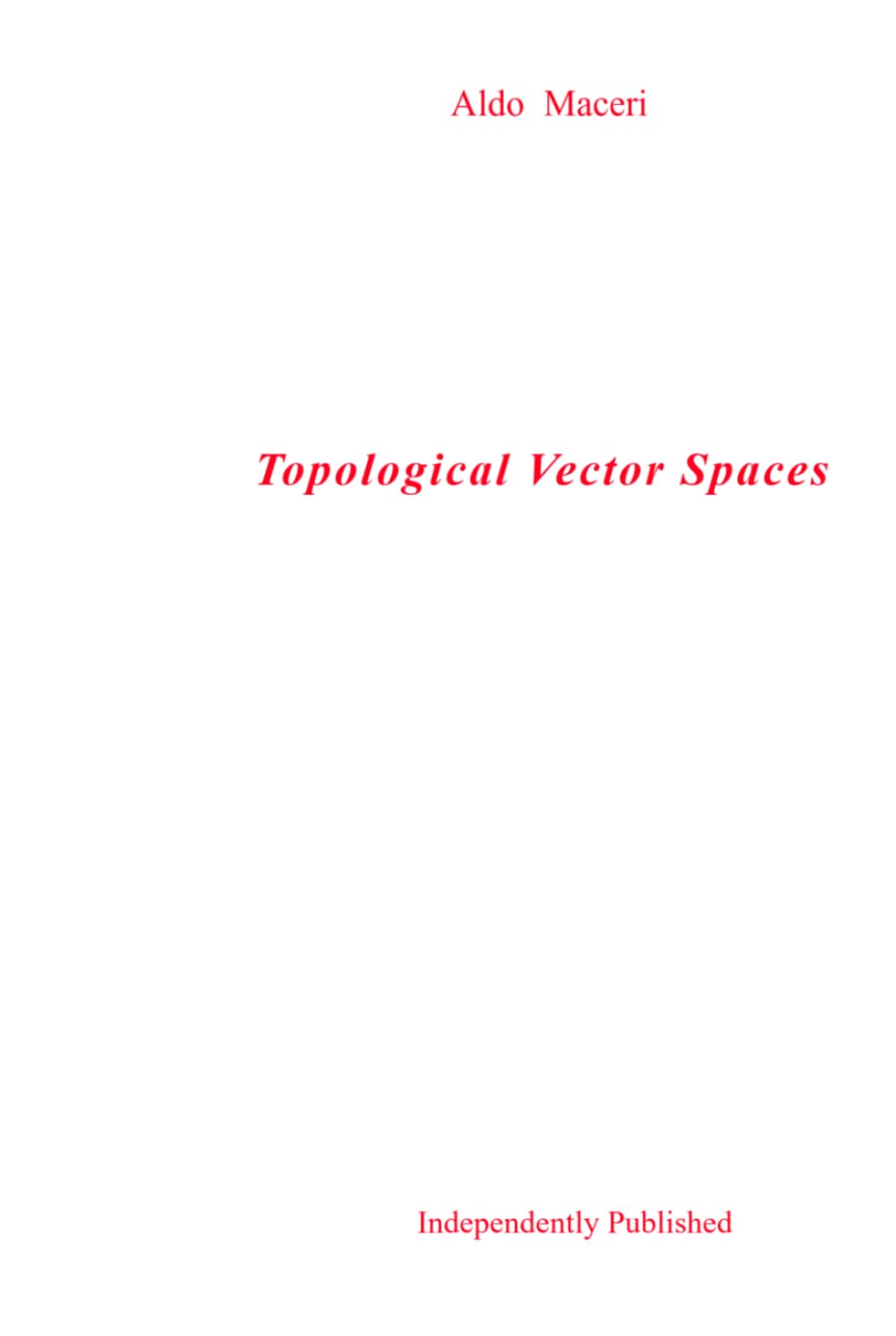 ler totalmente Topological Vector Spaces (Mathematics)