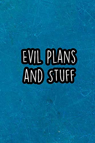 Evil Plans and Stuff: Nice Blank Lined Notebook Journal Diary baixar o livro de graça