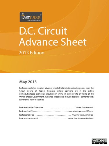 D.C. Circuit Advance Sheet May 2013 (English Edition) baixar livro de graça