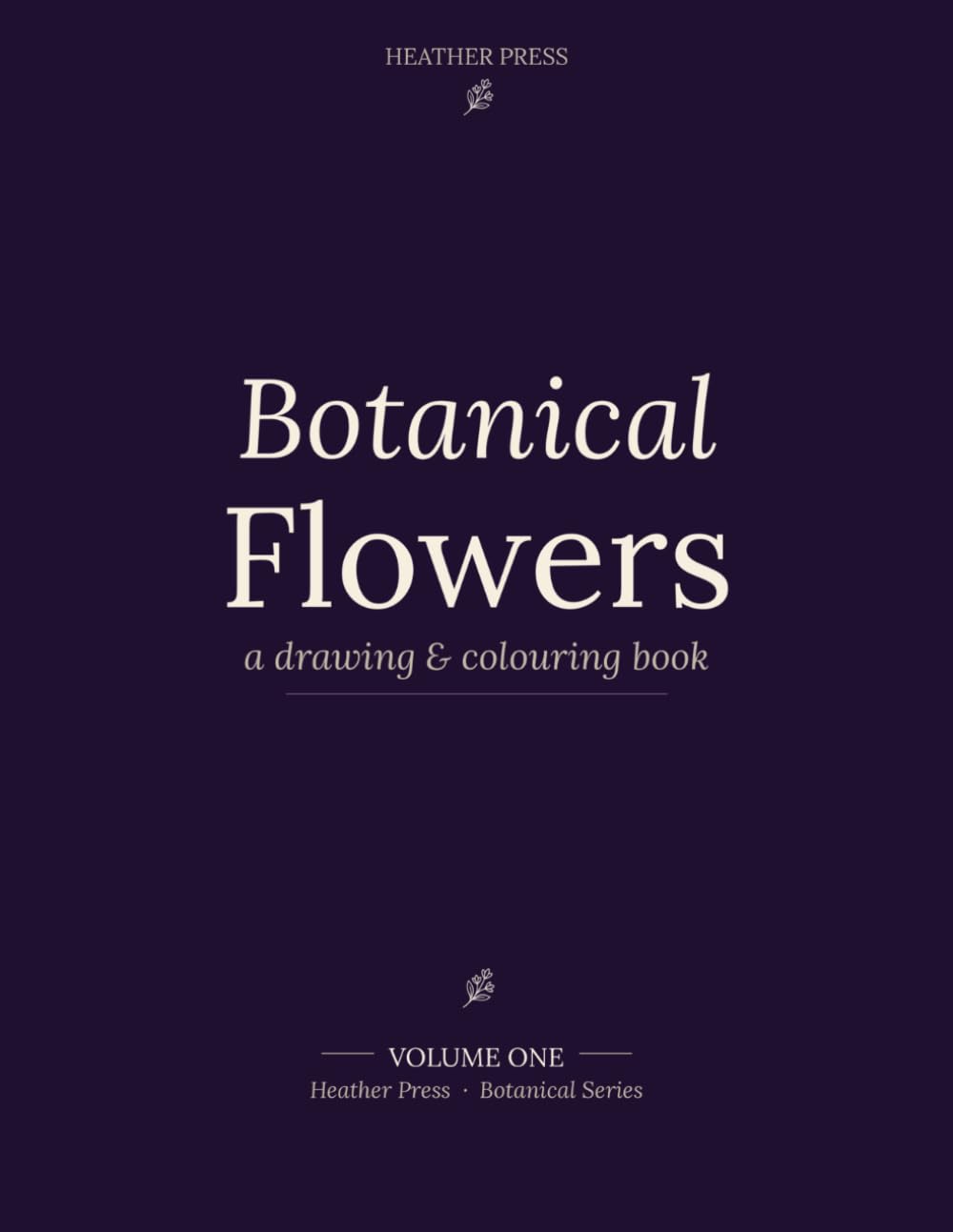 ler totalmente Botanical Flowers: A Drawing & Colouring Book (Botanical Series)