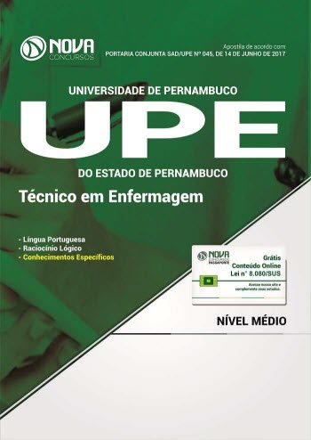 Apostila UPE 2017 - Técnico em Enfermagem baixar o livro de graça