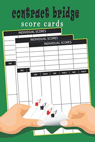 ler totalmente contract bridge score cards: A score keeping book for contract bridge card game