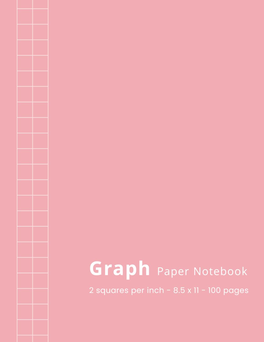 capítulo por capítulo baixar Graph Paper Notebook - 2 Squares Per Inch - 8.5 x 11 - 100 Pages: Large Squares 2x2 - Quad Ruled Composition Book for Math, Geometry, Sketching,... Squares Grid - Aesthetic Blush Pink Cover