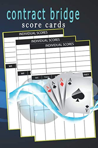ler totalmente contract bridge score cards: A score keeping book for contract bridge card game