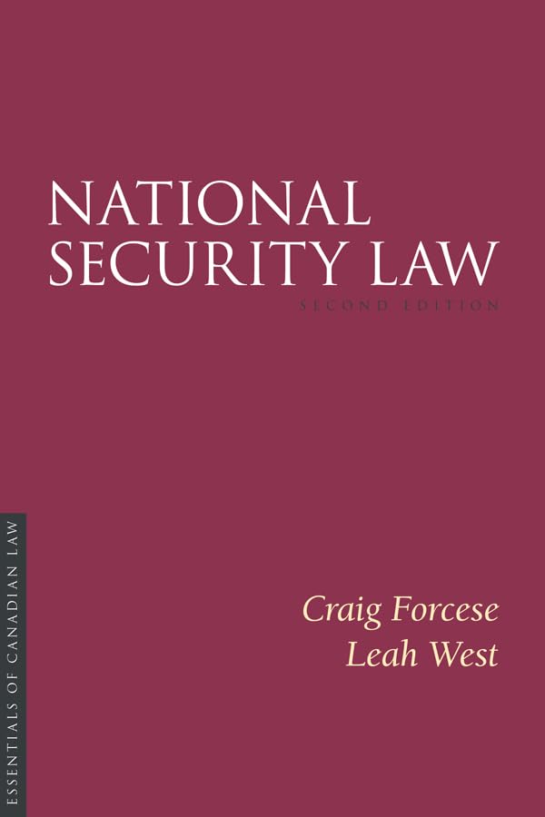 National Security Law, 2/e (Essentials of Canadian Law) (English Edition) baixar o livro de graça