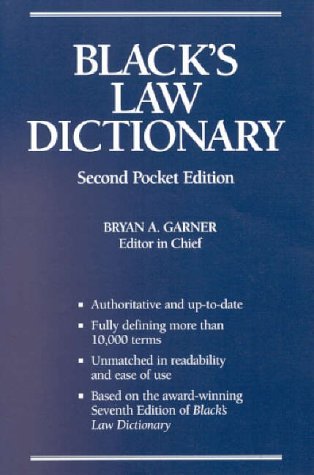 ler totalmente Black's Law Dictionary, Second Pocket Edition by Bryan A. Garner (2001-06-01)