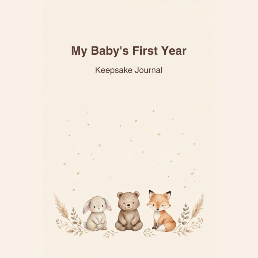 ler totalmente My Baby's First Year: Keepsake Journal for Monthly Memories and Growth: A Memory Book to Capture First Smiles, First Steps, Favorite Things and Precious Moments - 12 Month Tracker with Photo Pages