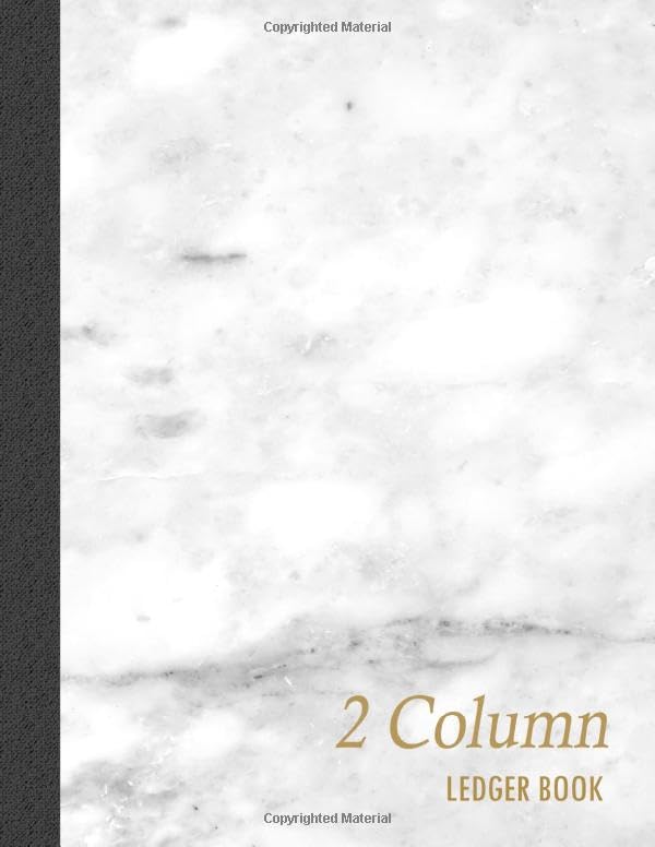 capítulo por capítulo baixar 2 Column Ledger Book: 120 pages, 8.5 x 11 inches ( large size ), white marble style cover: Simple Accounting Ledger Book for Bookkeeping (Marble Ledger Book)
