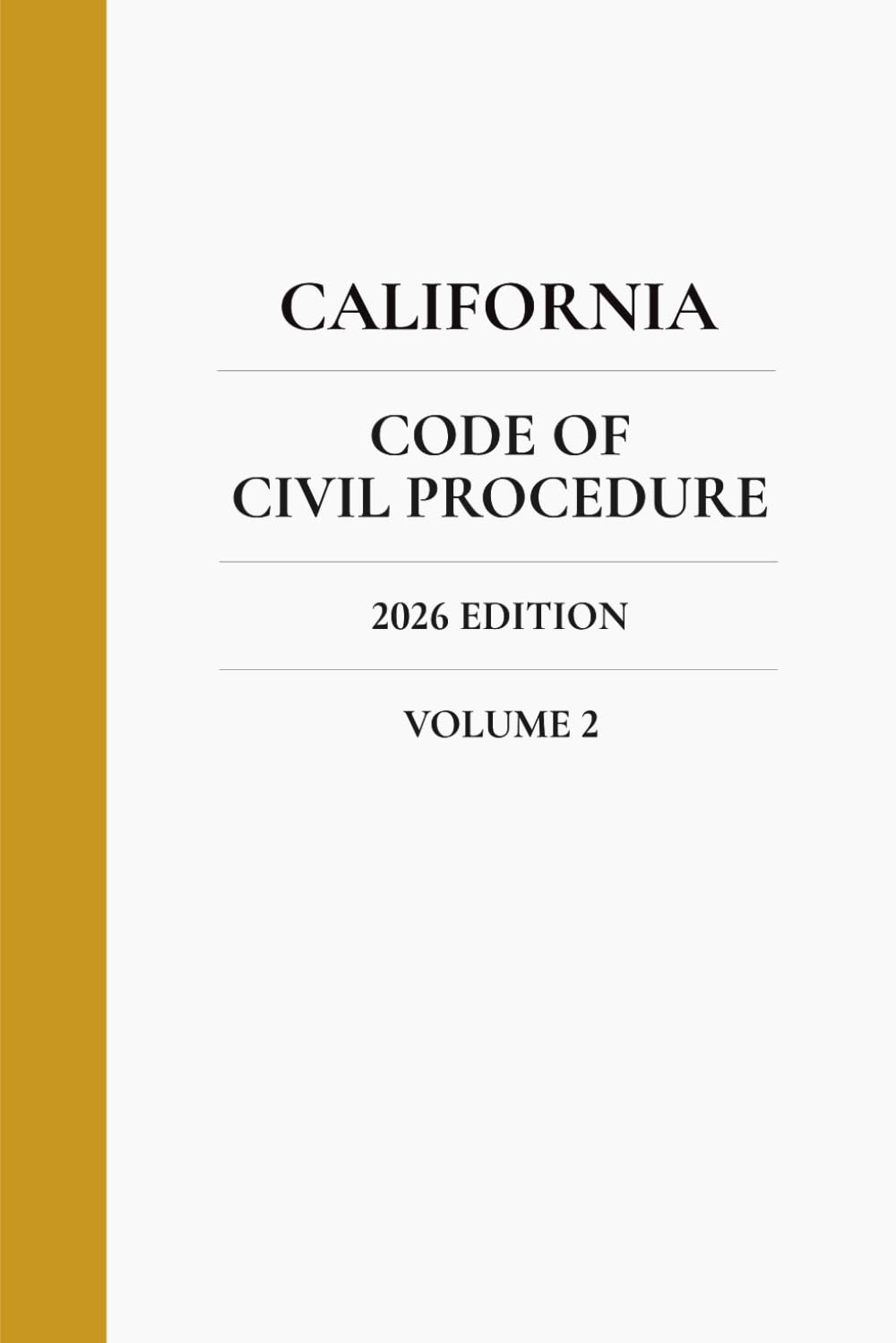 capítulo por capítulo baixar California Code of Civil Procedure 2026 Edition (Volume 2)