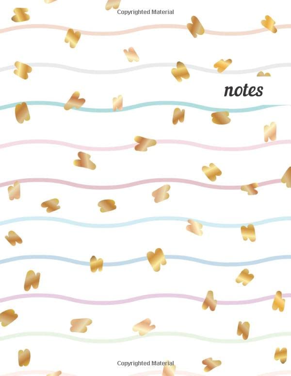 capítulo por capítulo baixar Notes: College Ruled Lined Journal, Cute Golden Pattern Design - Perfect for Office, School, College, Writing & Note Taking - Large 8.5 x 11 inches - 110 Pages