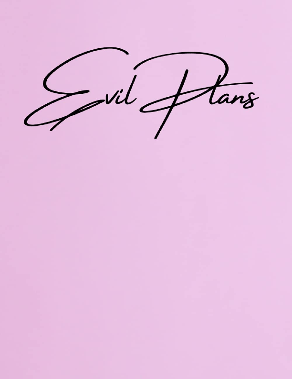 ler totalmente Evil Plans: Blank sketch book