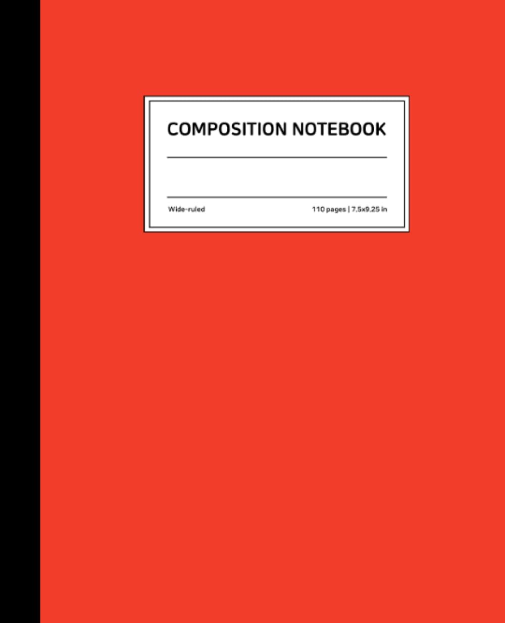 Red Composition Notebook: Wide Ruled, 7.5 × 9.25 Inches, Soft Matte Cover, 110 Pages: Assorted Colors comp book journal note for school kid girl student diary writing personal travel journaling baixar o livro de graça