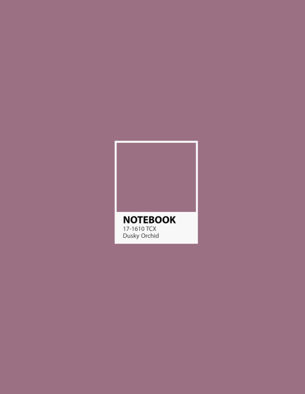 ler totalmente Notebook: lined Journal- Pantone color Design - Large (8.5 x 11 inches) - 101 Pages - Dusky Orchid Purple: Composition Book Perfect bound, Soft Cover - Minimal style