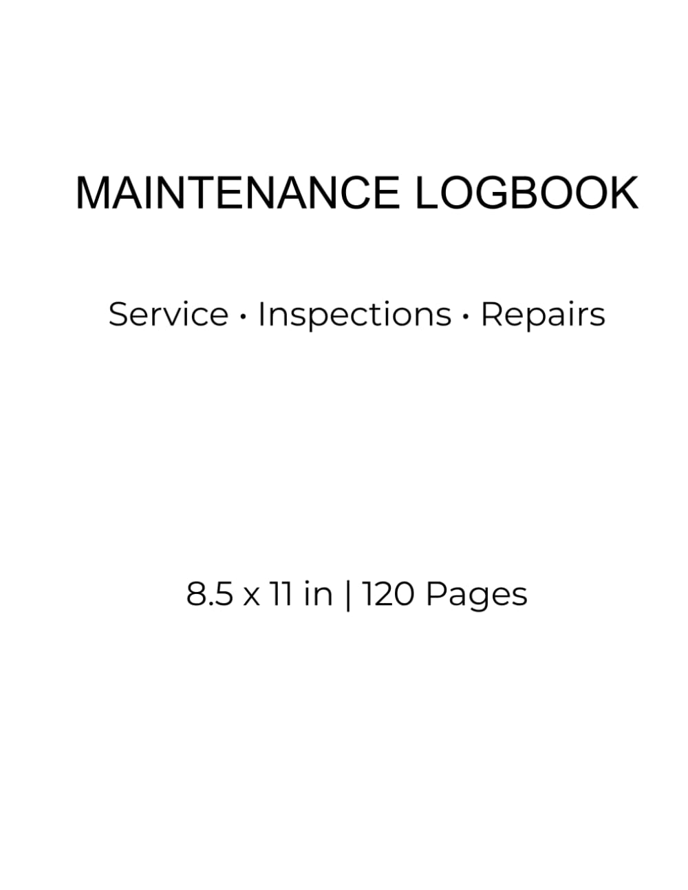 Building Maintenance Logbook (8.5 x 11 in): Service • Inspections • Repairs baixar o livro de graça