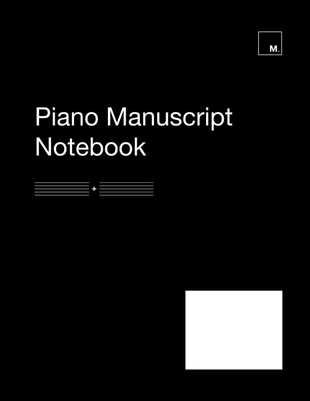ler totalmente Piano Manuscript Notebook: 10 Standard-Size Staves / 60 Pages (Black Cover)