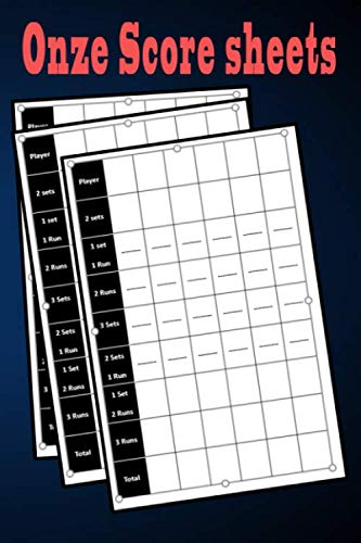 Onze Score Sheets: Score keeping journal for onze game baixar livro de graça