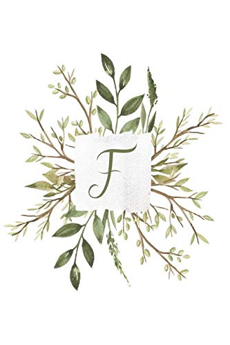 F: Watercolor Forest Plants Monogram Notebook baixar livro de graça
