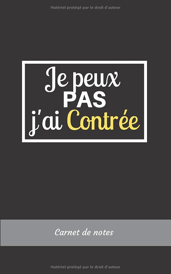 Je peux pas j'ai Contrée Carnet de Notes: Journal | Cahier ligné de 112 pages | Format 12,7 x 20,3cm | Cadeau d'anniversaire garçon homme fille femme (French Edition) baixar o livro de graça
