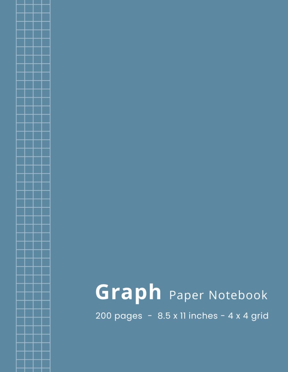 capítulo por capítulo baixar Graph Paper Notebook 200 Pages (100 Sheets) | Large 8.5 x 11 | 4x4: 4 Squares per Inch Quad Ruled Grid Paper Composition Book | for Math, Science, Engineering, School and Work | Blue