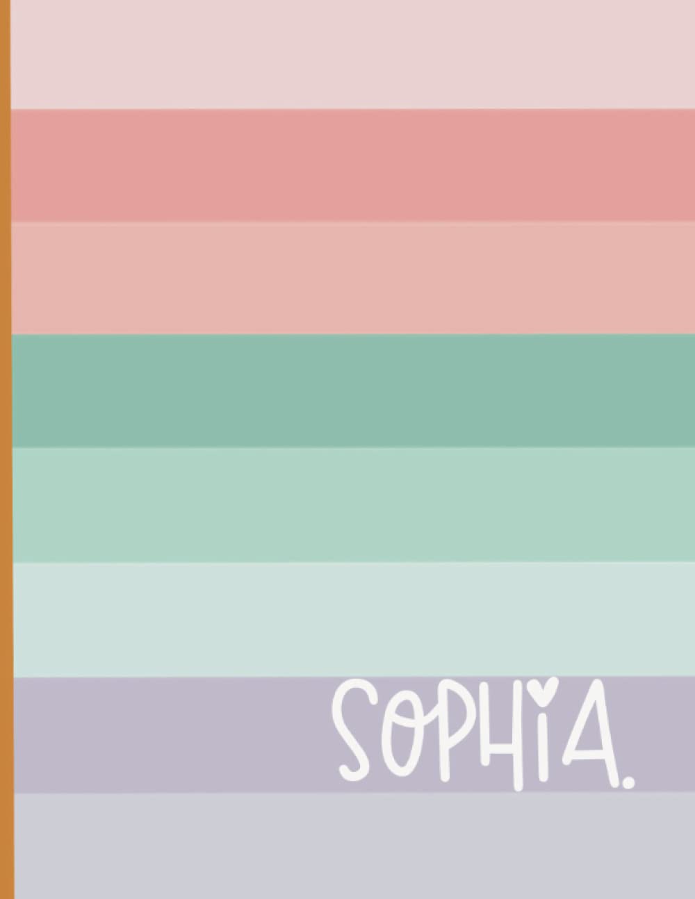ler totalmente Sophia: (8.5x11) Personalized Writing Journal: 120 Pages Notebook for Women and Girls with Pastel Colors