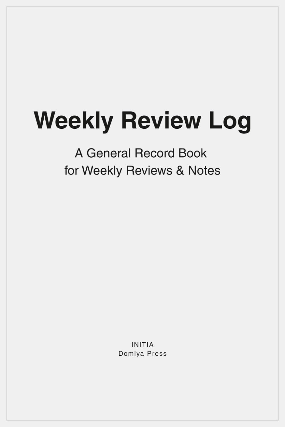 capítulo por capítulo baixar Weekly Review Log: A General Record Book for Weekly Reviews & Notes