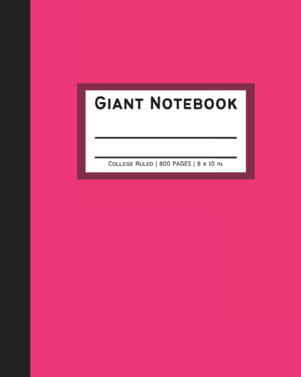 Giant Notebook 800 Pages: College Ruled Big Huge Notebook | Extra Large All-Purpose Composition Notebook | 8x10 in, Magenta baixar livro de graça