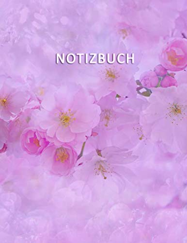 ler totalmente Notizbuch: Notebook für Notizen mit 100 weißen, Inhaltsverzeichnis und nummerierten Seiten – Eleganter umschlag mit schönen lila Blüten - Größe A4 -... Notizen, Erinnerungen (German Edition)