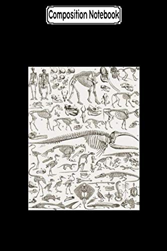 Composition Notebook: Vintage illustration of human & animal bones Journal Notebook Blank Lined Ruled 6x9 100 Pages baixar o livro de graça