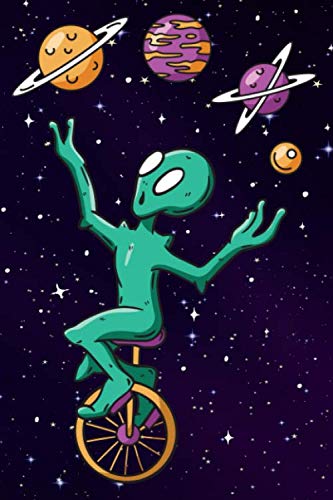ler totalmente Notebook Alien Juggler: Cool and funny Notebook | 150 pages with graph paper | 6 X 9 inches ( 15,24 X 22,86 cm ) |