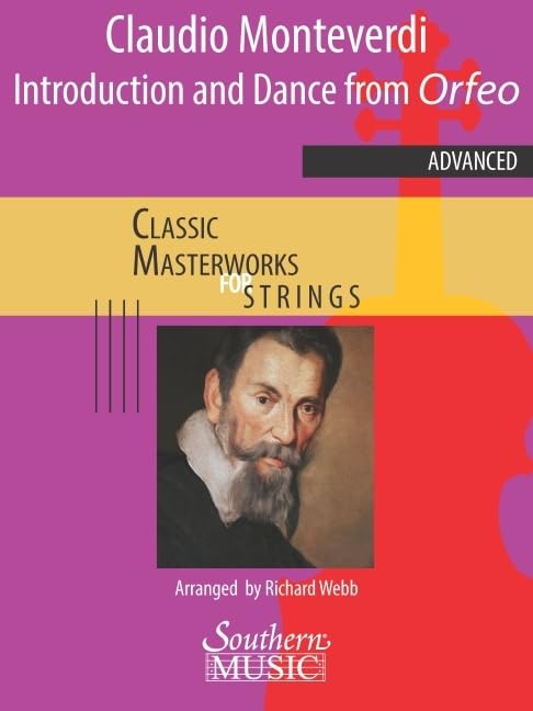 Monteverdi; Arr. Webb: Introduction and Dance (from La Favola d'Orfeo) for String Orchestra Score and Parts