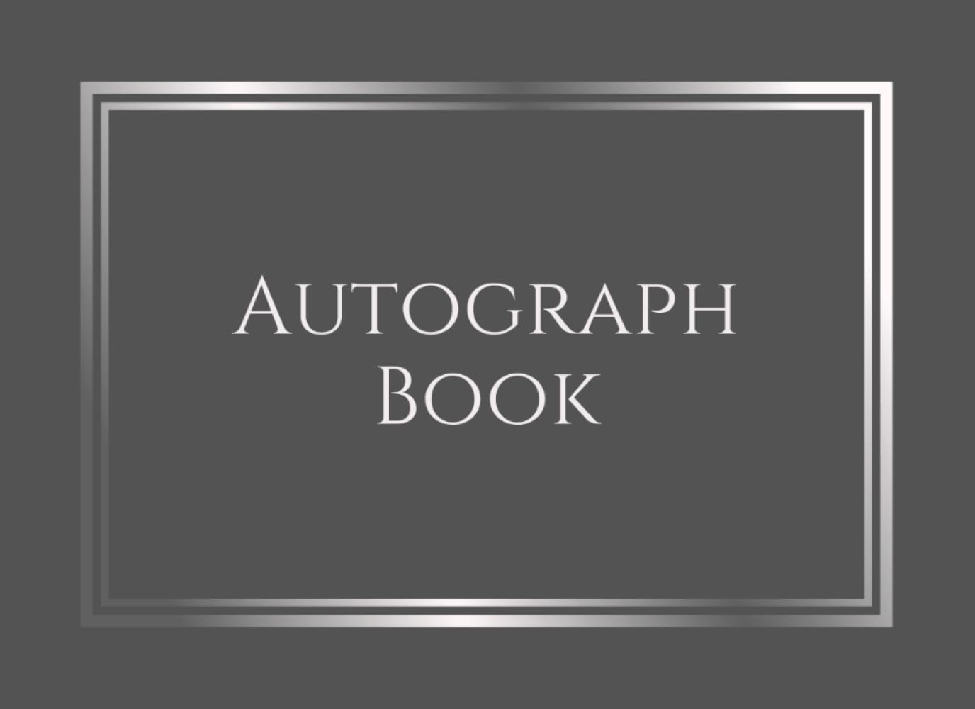 Gray Autograph Book: Small Pad for Signatures of Celebrities, Musicians, Authors, or Friends. For Concerts, Conventions, Events, etc. Gift for Adults, Kids, or Teens. 100 Plain, Blank Pages. baixar o livro de graça