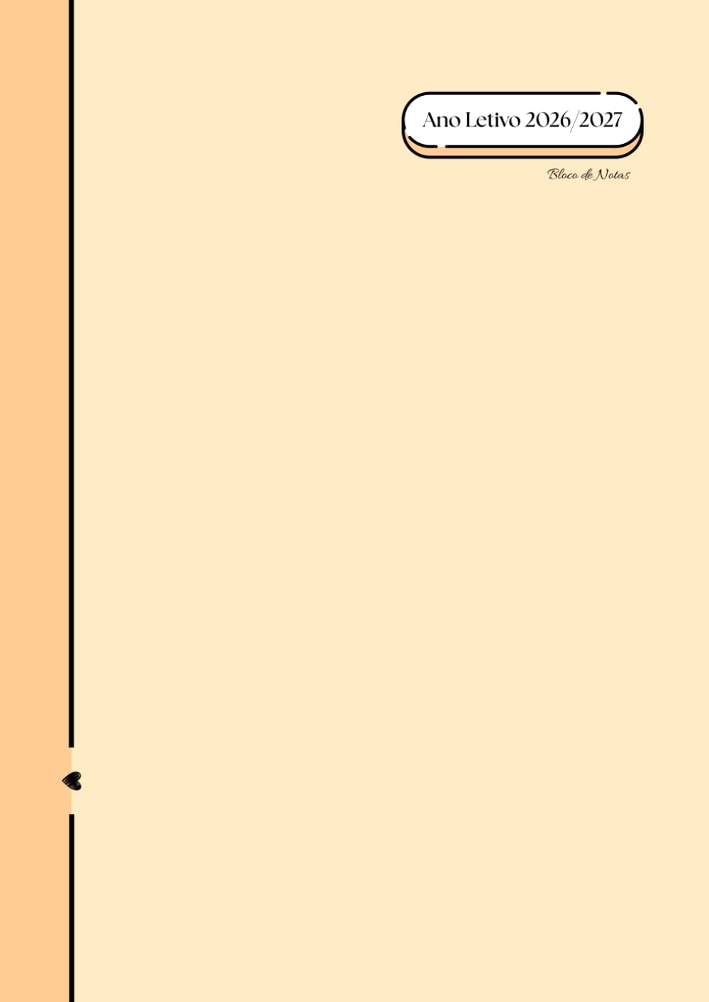 Caderno Ano Letivo 2026/2027: Laranja (Portuguese Edition) baixar livro de graça