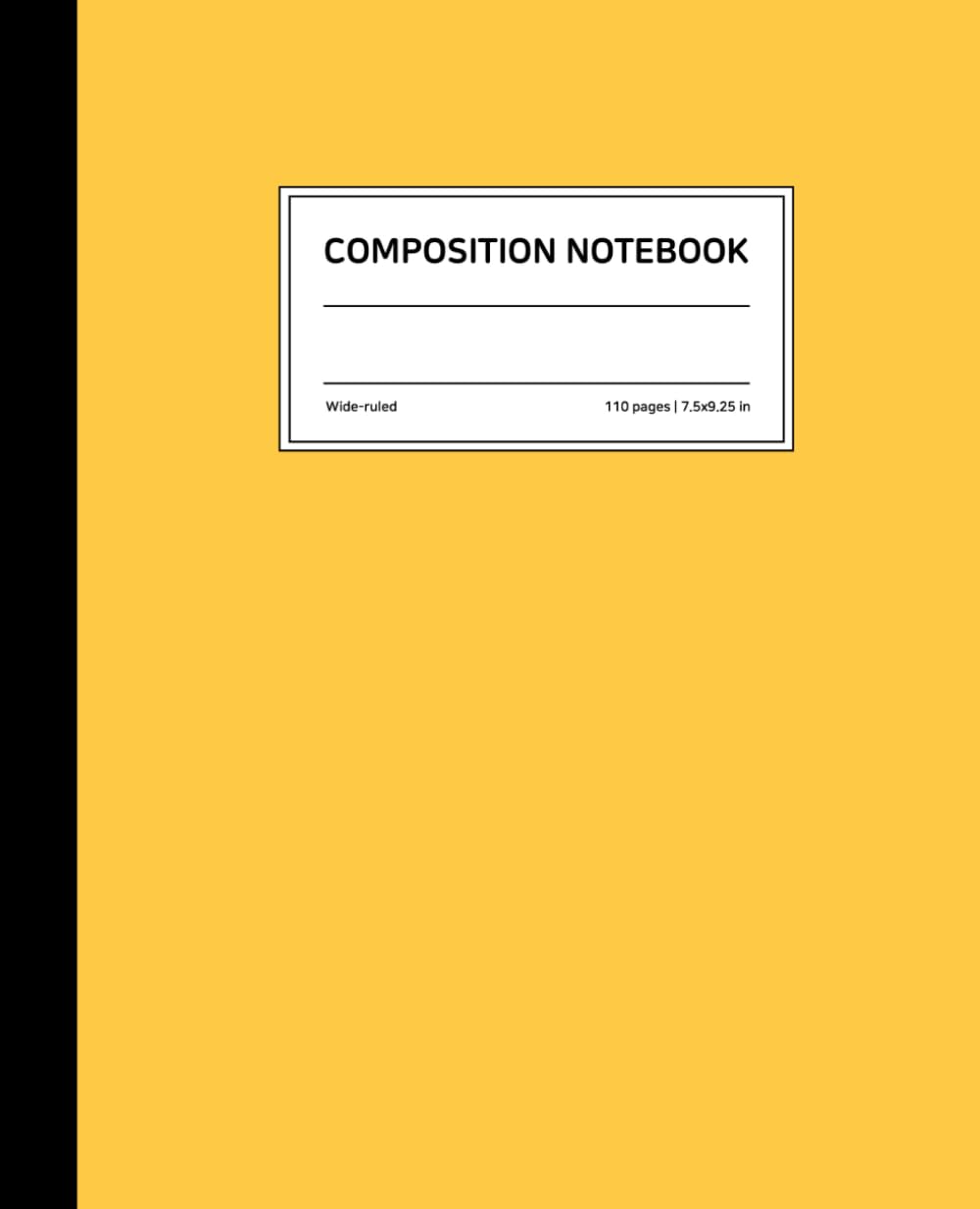 Marigold Yellow Composition Notebook: Wide Ruled, 7.5 × 9.25 Inches, Soft Matte Cover, 110 Pages: Assorted Colors comp journal for school student, college baixar o livro de graça