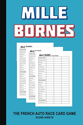 capítulo por capítulo baixar Mile Bornes The French Auto Race Card Game Score Sheets: Simple Mille Bornes Scores Pads