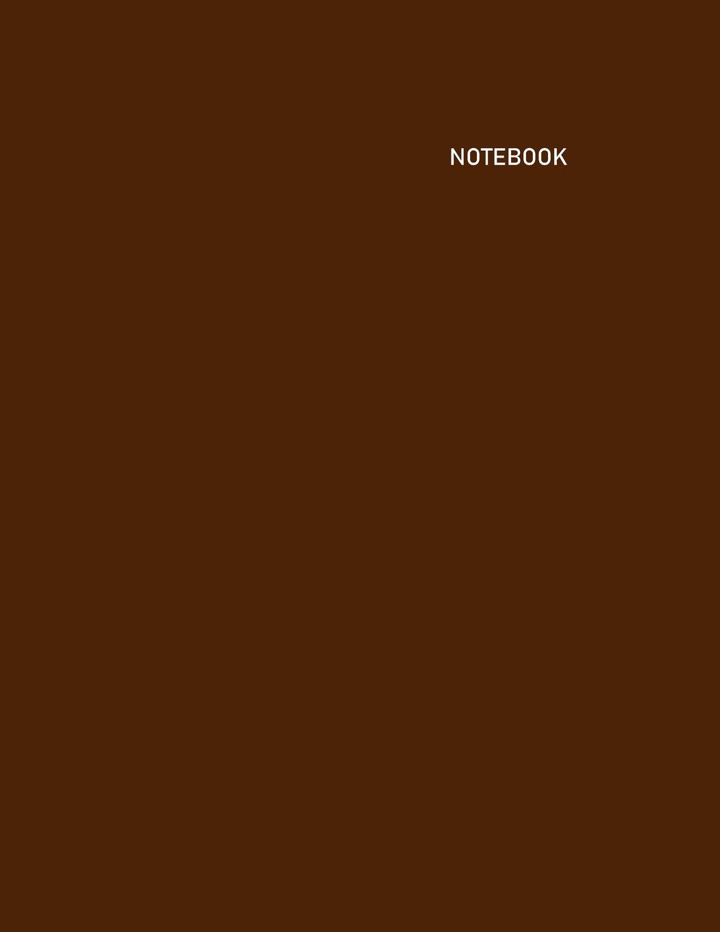 Notebook: Unlined/Unruled/Plain Notebook -- Size (8.5 x 11 inches) -- 500 Pages -- Brown Cover baixar o livro de graça