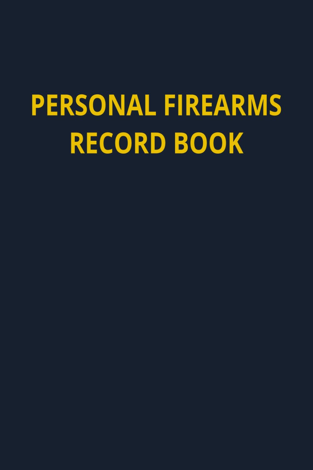 ler totalmente Personal Firearms Record Book: My Firearms Inventory & Record Book