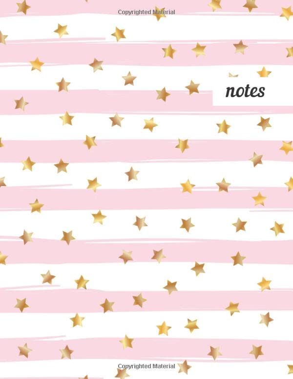 Notes: College Ruled Lined Journal, Cute Golden Pattern Design - Perfect for Office, School, College, Writing & Note Taking - Large 8.5 x 11 inches - 110 Pages baixar o livro de graça