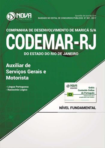 capítulo por capítulo baixar Apostila Codemar-RJ (Pref. de Maricá) 2017 - Auxiliar de Serviços Gerais e Motorista