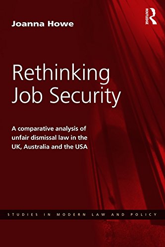 Rethinking Job Security: A Comparative Analysis of Unfair Dismissal Law in the UK, Australia and the USA (Studies in Modern Law and Policy) (English Edition) baixar livro de graça