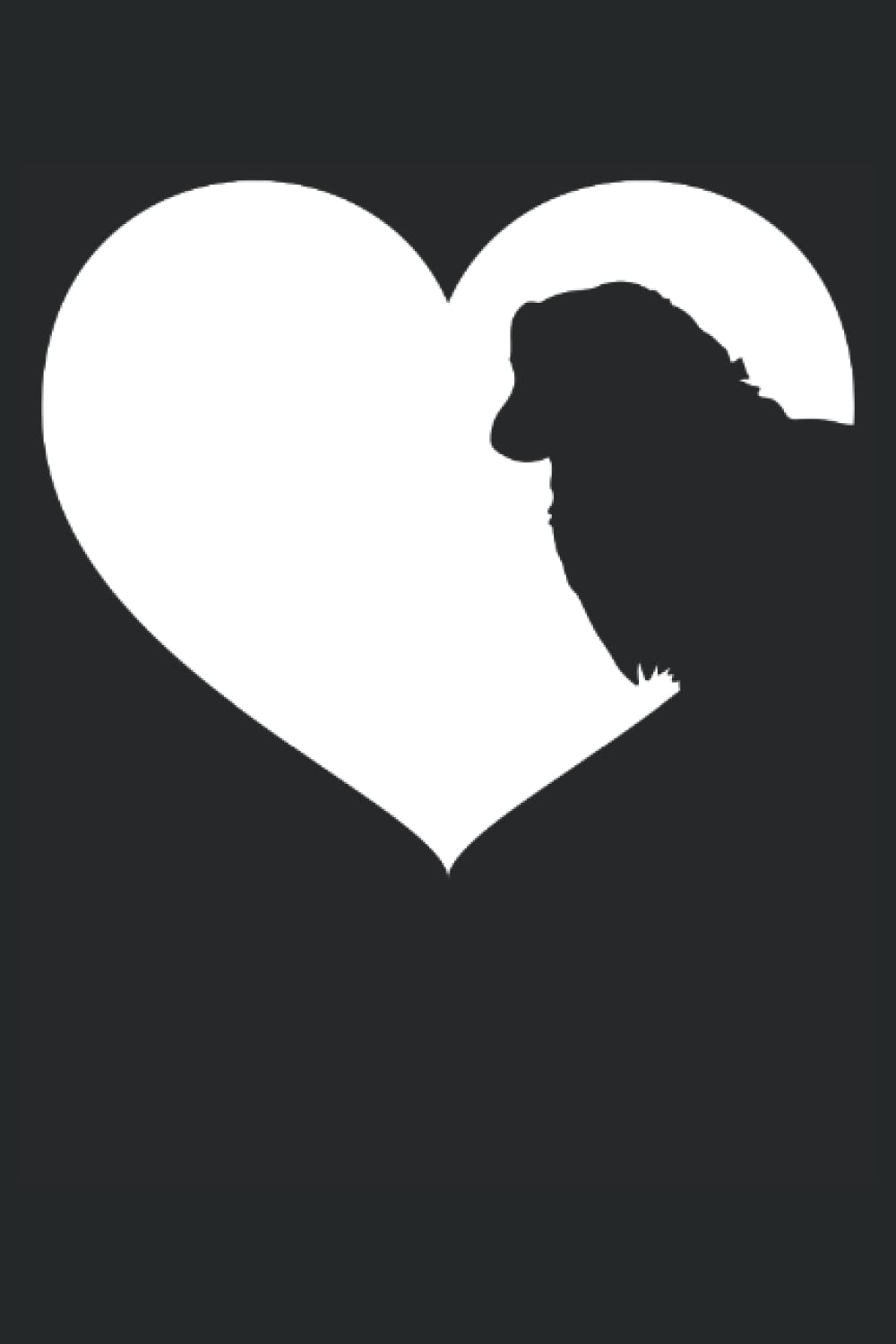 Australian Shepherd Dog Heart Silhouette - Australian Shepherd: A Journal Size (6 x 9 inches) Notebook | Diary | Planner with 120 Square Grid Pages baixar o livro de graça