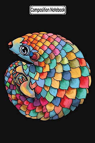 Composition Notebook: Rainbow pangolin Journal Notebook Blank Lined Ruled 6x9 100 Pages
