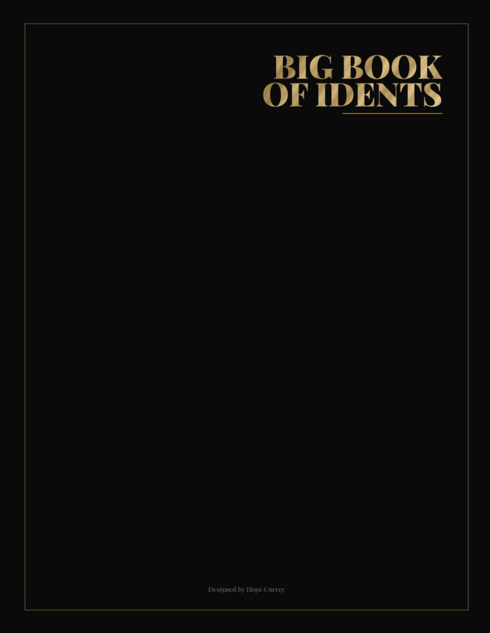 capítulo por capítulo baixar Big Book of Idents: Account & Identity Ledger