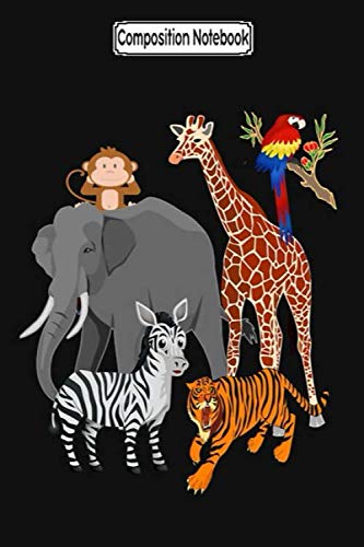 Composition Notebook: Jungle animals zoo animals wild animals safari gifts Journal Notebook Blank Lined Ruled 6x9 100 Pages baixar livro de graça