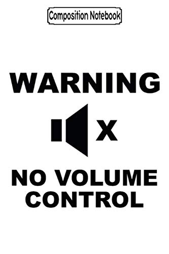 capítulo por capítulo baixar Composition Notebook: Warning no volume control Journal Notebook Blank Lined Ruled 6x9 100 Pages