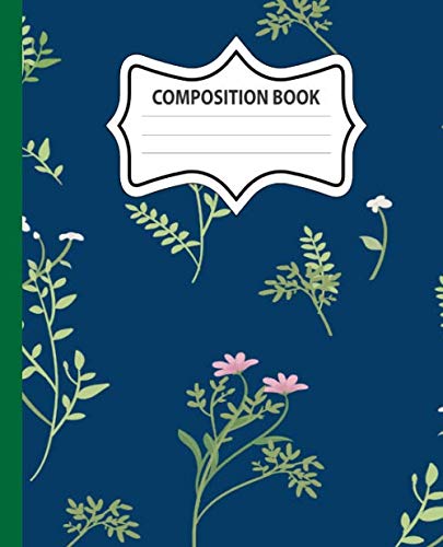 ler totalmente Composition Notebook: Wide Ruled Paper Notebook Journal | Notebooks For Girls Teens Women School Home Writing Notes Journal | 7.5”x9.25”, 110 Pages